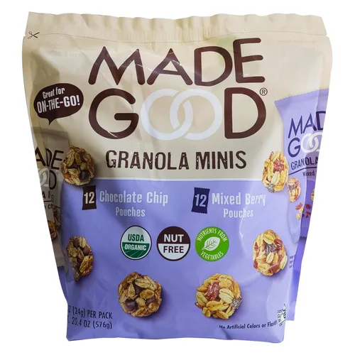 Miniatura 10 de MadeGood - Bocaditos orgánicos de granola de fresa, 5 unidades x 0.85 onzas