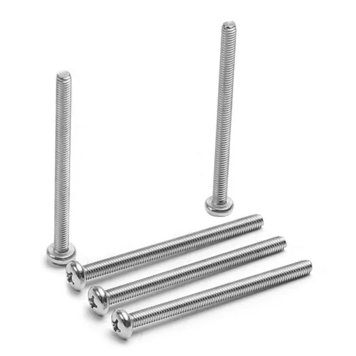 Miniatura 18 de Tornillos de máquina de jalar de perilla M4-0.028x0.197 in M4-0.028x0.197 in Tornillos de cabeza plana métrica Phillips Drive Tornillo de cabeza
