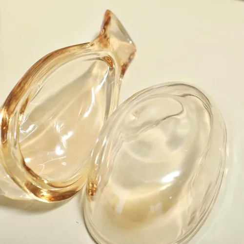 Miniatura 7 de Yooloks Pequeño organizador de joyero, organizador de aretes en forma de pájaro, cajas de cristal para baratijas decorativas con tapa para niñas