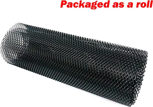 Miniatura 6 de Modengzhe - Malla para parrilla de auto de 40 x 13 pulgadas, negra universal, malla de aleación de aluminio para rejilla de auto, rollo