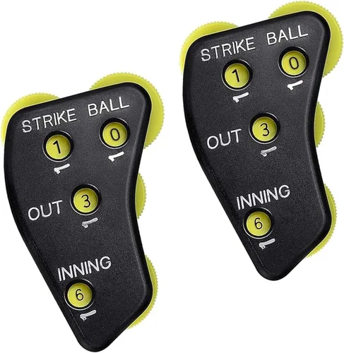 Miniatura 11 de Watayo Clicker de árbitro de béisbol de rueda, engranaje indicador de árbitro, práctico clicker de contador de béisbol para salidas de grabación