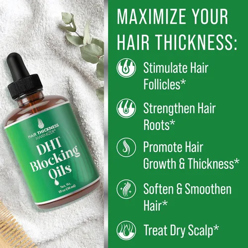 Miniatura 4 de Bloqueador de DHT para Mujeres, Hombres – Fortalece y Hidrata el Cabello Fino y Seco para un Cuero Cabelludo con Mejor Aspecto – Suero Vegano y Sin