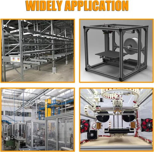 Miniatura 7 de 4 conectores de línea recta 2020, conectores de extrusión de aluminio con ranura en T con tornillos M5, soportes de línea de unión de 3.9 pulgadas