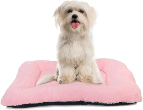 Cama para Jaula de Perros Lavable para Perros XXS, de Lujo, de Piel Sintética Gruesa, Esponjosa, Cómoda, Almohadilla de Jaula Antideslizante, Tapete
