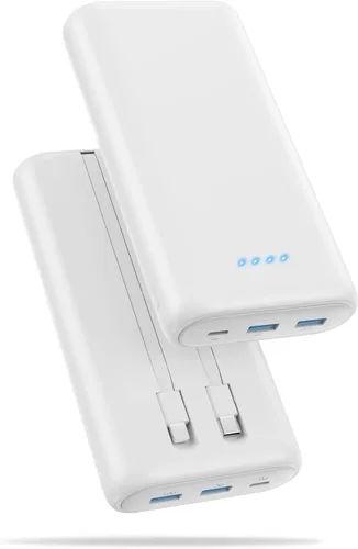 Miniatura 8 de Cargador portátil de 25800 mAh, cargador de teléfono portátil de carga rápida de 5 V/3 A, 3 puertos USB, batería externa, paquete de batería