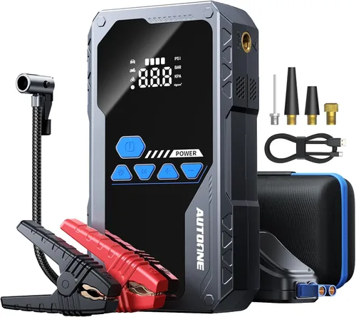 Miniatura 10 de AUTOONE Arrancador de coche de 4000 A, arrancador de batería portátil para coche compacto de hasta 10.0 L de gasolina y 8.0 L de motor diésel