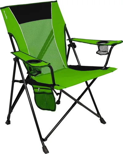 Miniatura 16 de Kijaro - Silla de campamento plegable, Vik Black, poliéster, malla, acero, portátil, duradera, unisex Vik Negro