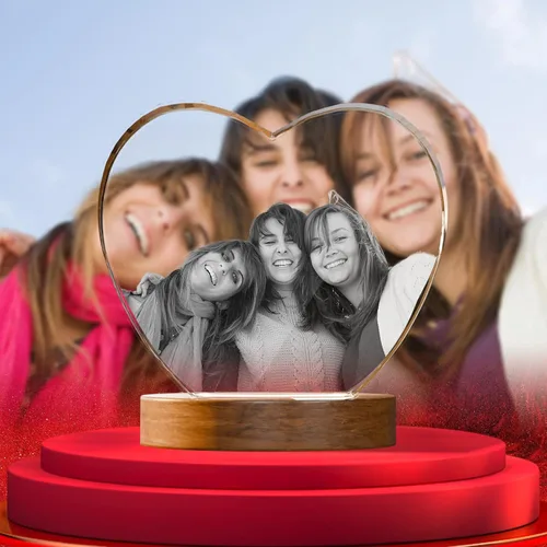 Artmosphere Foto de cristal 3D, regalo de fotos personalizado para padre, marido, hombres y abuelo, gran regalo personalizado con tu propia foto,