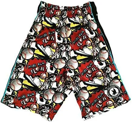 Flow Society Home Run - Pantalones cortos deportivos para niños, pantalones cortos deportivos para gimnasio