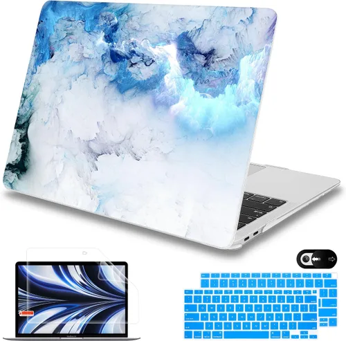 Miniatura 20 de Mektron Funda para MacBook Air de 13 pulgadas M1 A2337 A2179 A1932, carcasa dura 2018-2021 Air de 13 pulgadas con Touch ID, diseño exclusivo