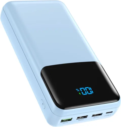 Miniatura 7 de Cargador portátil de 50000 mAh, USB-C PD de 30 W de carga rápida, batería externa de alta capacidad para campamento, cargador de teléfono portátil