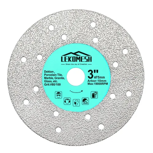 Disco de pulido de losa de roca – Disco cortador de vidrio de 3 pulgadas, hoja de corte de granito, muela de diamante para losa de roca, piedra,