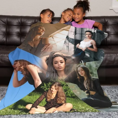 Miniatura 5 de Regalo para mamá y esposa, manta personalizada con 6 fotos, manta personalizada con imagen para familia, amigo, padre, madre, Navidad, cumpleaños