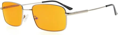 Miniatura 12 de Eyekepper Lentes de luz azul para hombre, para dormir mejor el 97% con bloqueo de luz azul, lentes de titanio con memoria flexibles, lentes teñidas