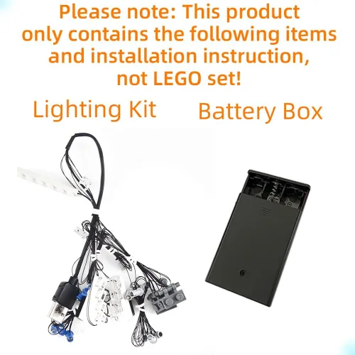 Miniatura 3 de GEAMENT Kit de luces LED versión mejorada para Technic Bugatti Chiron – Compatible con el modelo de construcción de autos de carreras Lego 42083