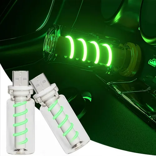 Miniatura 12 de Luz nocturna USB para automóvil, lámpara de filamento LED retro regulable táctil, mini luz ambiental USB para interior de vehículo, dormitorio