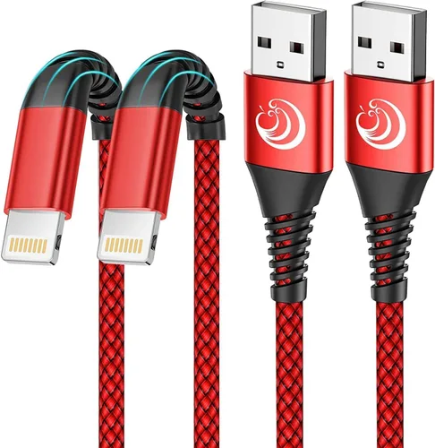 Miniatura 10 de Aioneus Cable de carga para iPhone de 3 pies, paquete de 3 cables Lightning con certificación MFi, cable de carga rápida de nailon trenzado