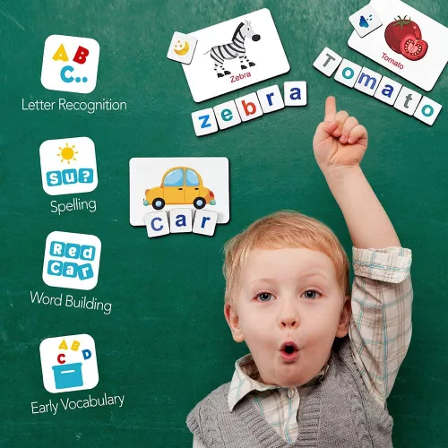Miniatura 6 de Coogam Letras magnéticas, números, alfabeto, imanes para nevera, ABC 123, juego de juguetes educativos, aprendizaje preescolar, ortografía conteo