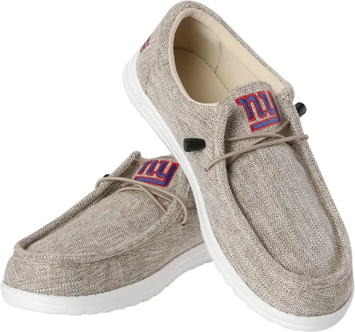 Miniatura 17 de FOCO Men's NFL Team Logo Lightweight Loafers Lace Up Cotton Knit Shoes