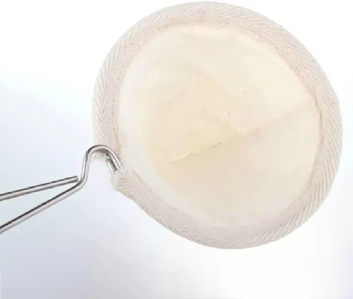 Miniatura 6 de 2 piezas de tela de franela filtro de café filtro de café pequeño calcetín tela filtro de té gotero con mango de acero inoxidable