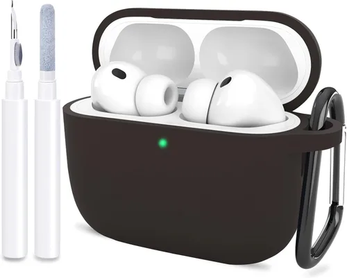 Miniatura 24 de Compatible con AirPods Pro 3, funda protectora de silicona suave con kit de limpieza de llavero para mujeres y hombres para Apple AirPods Pro de 3ª