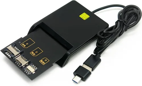 Miniatura 3 de Kit de programa de tarjetas LTE, herramientas y accesorios para tarjetas SIM que incluyen 1 lector de tarjetas SIM + 5 tarjetas USIM programables +