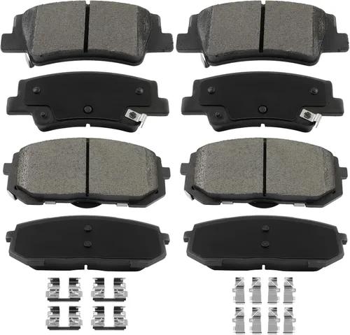 Miniatura 35 de Pastillas de freno, ECCPP D465 D537 8 piezas de kits de freno de cerámica aptos para 1997 1998 1999 para Acura CL, 1991-1997 para Honda para Accord