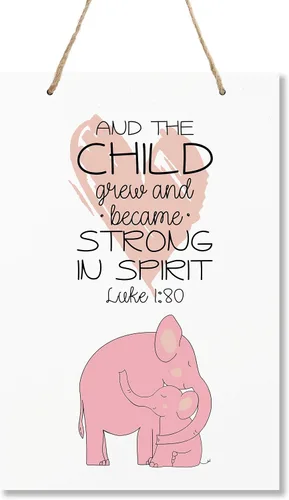 LifeSong Milestones Letreros decorativos de pared de elefante para niños, dormitorio, guardería, pasillos, habitación de niños y niñas, niños Y el
