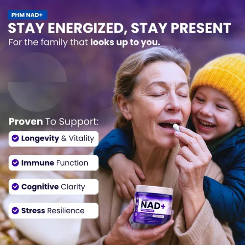 Miniatura 5 de PURE HEALTH MAX Suplemento de resveratrol PHM NAD - Suplementos liposomales NAD+ para hombres y mujeres Alternativa NMN y NMNH 90 cápsulas