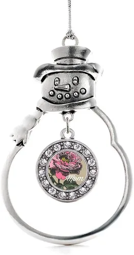 Miniatura 192 de Inspired Silver - Roller Queen - Adorno de Navidad plateado - Adorno circular para árbol de Navidad con circonita cúbica - Decoración colgante