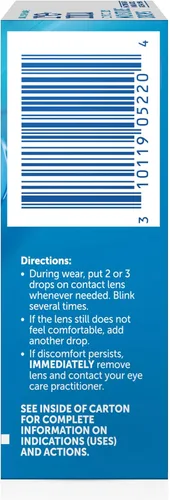 Miniatura 3 de Renu Gotas lubricantes para los ojos, gotas rehumectantes para lentes de contacto, rehidrata lentes suaves y desechables, calma e hidrata los ojos