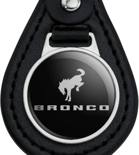 Miniatura 3 de Ford Bronco - Llavero de piel negra