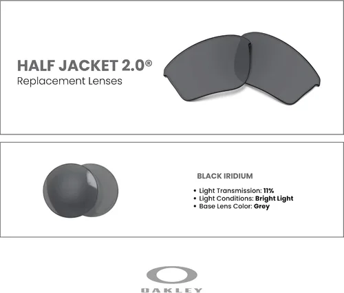 Miniatura 3 de OAKLEY Original Half Jacket 2.0 XL OO9154 Replacement Lenses For Men For Women+ Bundle Microfiber Pouch -FRAMES NOT INCLUDED