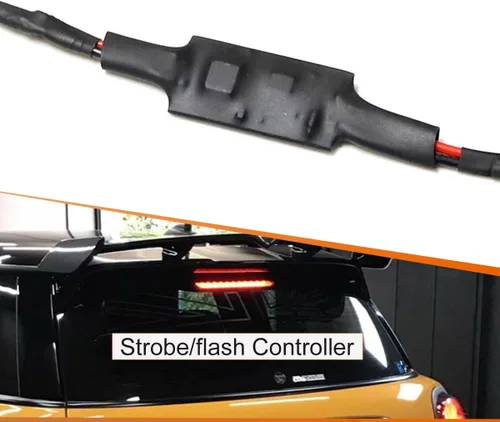 Miniatura 9 de ADIIL Lente transparente rojo brillante 8-LED 3rd freno stop luz trasera kit compatible con 2002 2003 2004 2005 2006 Mini Cooper OEM lámpara