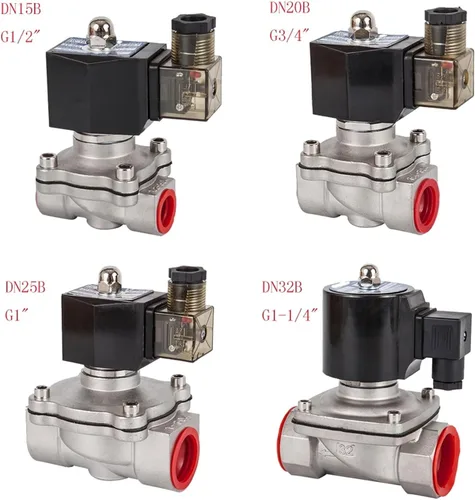 Miniatura 4 de DN15 To 50,Normally Closed Solenoid Valve AC 110V 220V 380V 24V,DC 12V 24V 1Pcs(1/2inch,DC 12V_120 CELSIUS)