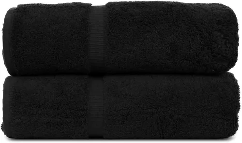 Miniatura 11 de Luxury Hotel & Spa Collection - Toalla ecológica de 100% algodón turco de 27 x 54 pulgadas (27 x 54 onzas), de secado rápido, para baño, borde