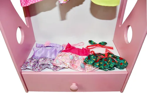 Miniatura 8 de Ropa de muñeca de bebé, 6 juegos de ropa de muñeca vestido para muñeca de 10 a 12 pulgadas, accesorios de ropa de muñeca para muñeca bebé niña Morado