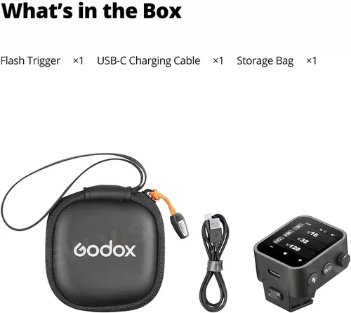 Miniatura 9 de Godox X3N TTL Disparador de flash inalámbrico, transmisor de flash de pantalla táctil para cámaras Nikon, batería incorporada