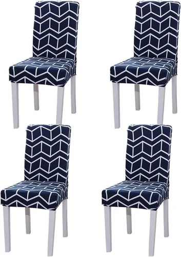 Miniatura 16 de Funda protectora para silla de comedor, lavable, extraíble, de elastano