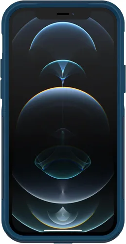 Miniatura 3 de Funda OtterBox Commuter Series para iPhone 12 e iPhone 12 Pro (Solamente) - con Paño de Limpieza - Empaque No Minorista - Bespoke Way (Azul)