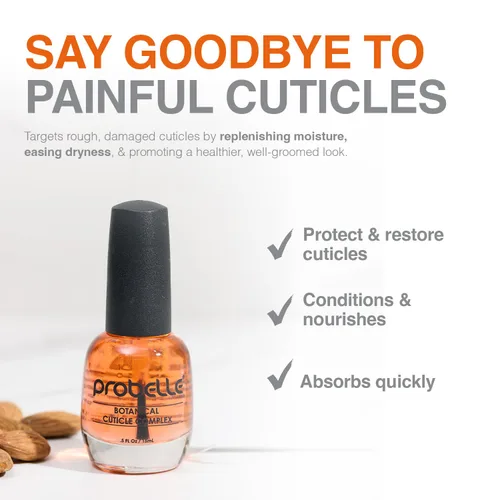 Miniatura 6 de Probelle Aceite botánico para cutículas de Kukui, acondiciona y suaviza las cutículas para un crecimiento saludable de las uñas y cutículas, 0.5