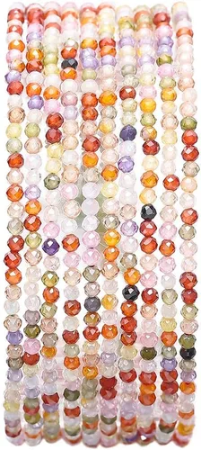 Miniatura 47 de BEADIA Cuentas Facetadas de Piedra Natural Amazonita Rondelle 3x4mm Cuentas Semipreciosas Sueltas para Hacer Joyas 38cm