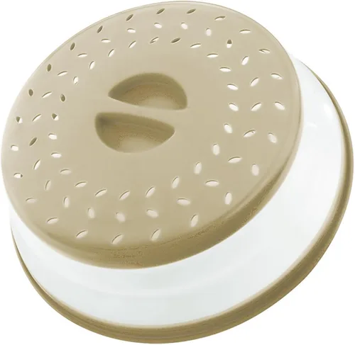 Cubierta plegable contra salpicaduras para microondas, 10.5 pulgadas, apta para lavavajillas, cubierta de placa para microondas con ventilación, de