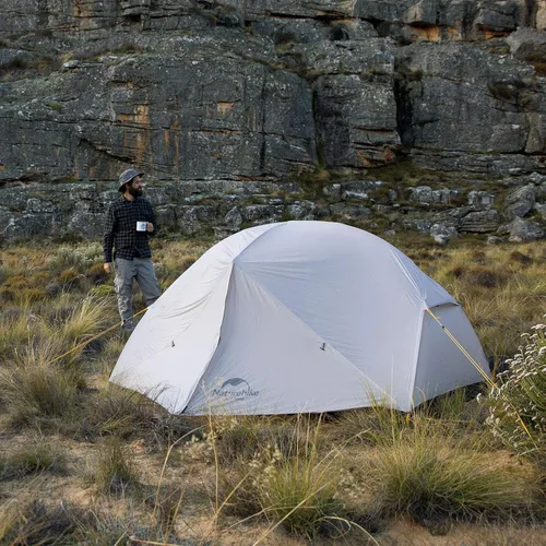 Miniatura 6 de Naturehike Mongar - Tienda de campaña para mochileros para 2 personas, ligera para 3 estaciones, impermeable, para senderismo, barras transversales