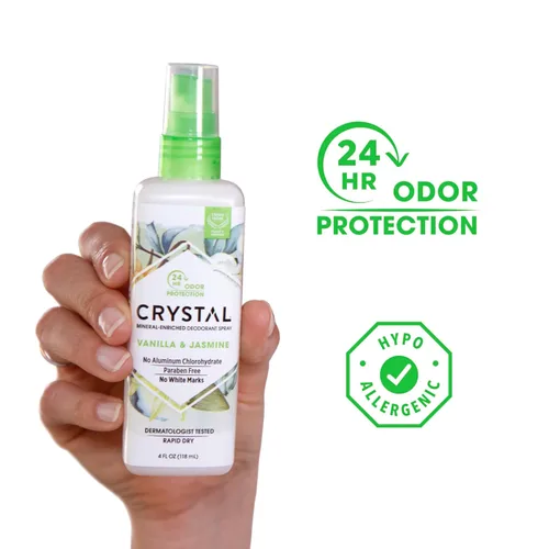 Miniatura 2 de CRYSTAL - Desodorante mineral desodorante en aerosol, vainilla jazmín, 4.0 onzas, blanco (41991)