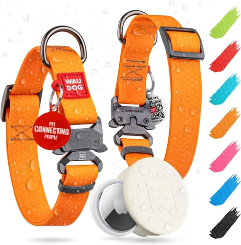 Miniatura 17 de WAUDOG Collar de Perro Impermeable - Collar de Perro Ajustable para Perros Grandes, Pequeños y Medianos - Collar de Perro Desmontable Impermeable