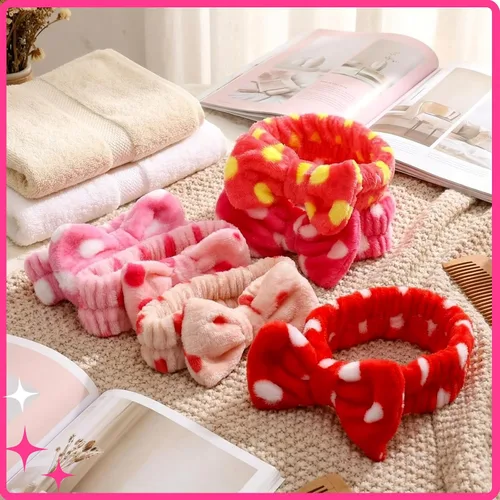 Miniatura 5 de WILLBOND 24 diademas de spa a granel para el cuidado de la piel, para lavado de cara, maquillaje, lazo para lavado facial, envoltura para la cabeza