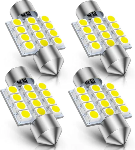 Marsauto DE3175 Bombilla LED de 31 mm para luz interior de cúpula de mapa de puerta de cortesía para coche 1.22 pulgadas DE3021 DE3022 Bombillas