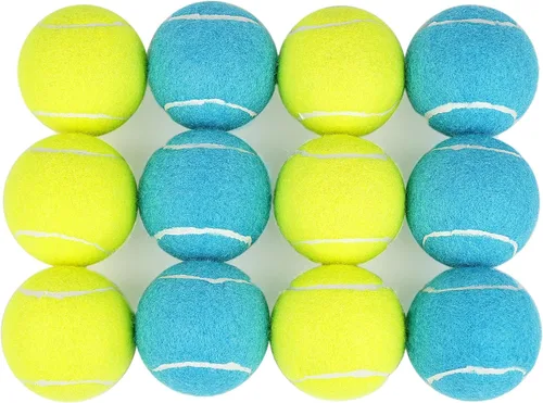 Miniatura 11 de Prime Pets Pelotas de tenis para perros, paquete de 4, mini pelotas de tenis duraderas de alto rebote de 2 pulgadas para perros, pelota chirriante