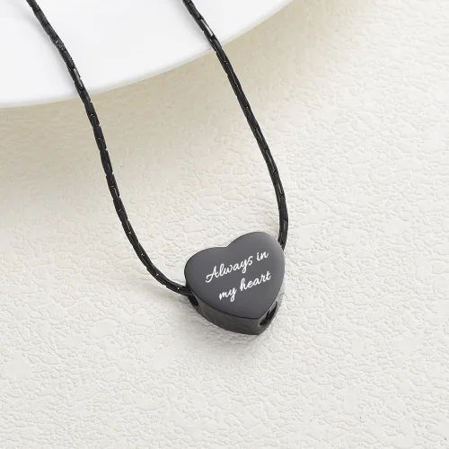 Miniatura 10 de constantlife Joyería de cremación para cenizas – Colgante de corazón conmemorativo collar de urna conmemorativa soporte para cenizas de acero